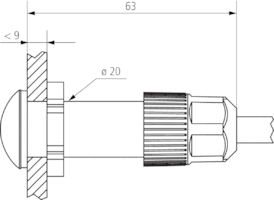 Digital flush-mounted light sensor