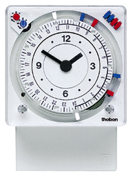 SUL 289 g - Analogue time switch with daily or weekly program (switching disc can be turned)