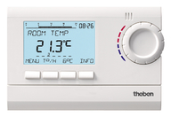RAMSES 832 top2 - Digital clock thermostat with alow profile design for time-dependent monitoring and control of room temperature