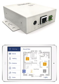 theServa S110 - theServa S110 is a high-performance KNX visualisation solution for lighting, awning and climate control via
                                    smartphone and tablet
