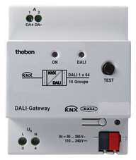 DALI Gateway KNX - The DALI Gateway KNX serves as an interface between the the DALI and the KNX system