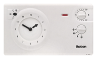 RAMSES 725 - Analogue clock thermostat with a low profile design for time-dependent monitoring and control of room temperature