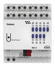 RM 8 S KNX - 8-way switching actuator FIX1
