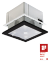 PlanoCentro 201-EBK - Passive infrared presence detector for ceiling installation and flush/surface mounting