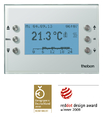 VARIA 826 S WH KNX - Multi-functional display with room thermostat