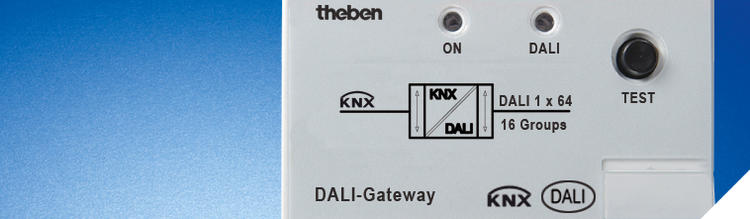 Interface between DALI system and KNX bus: The new DALI Gateway KNX from Theben